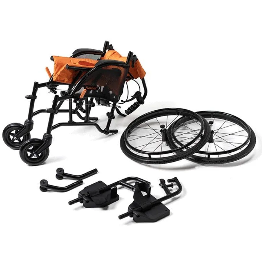 Feather Wheelchair for Kids (Only 12 lbs without rear wheels!)