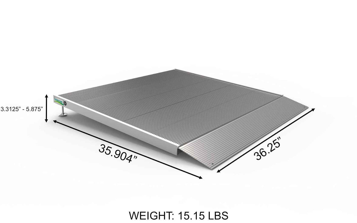 TRANSITIONS Angled Entry Ramp by EZ-ACCESS- Open Box