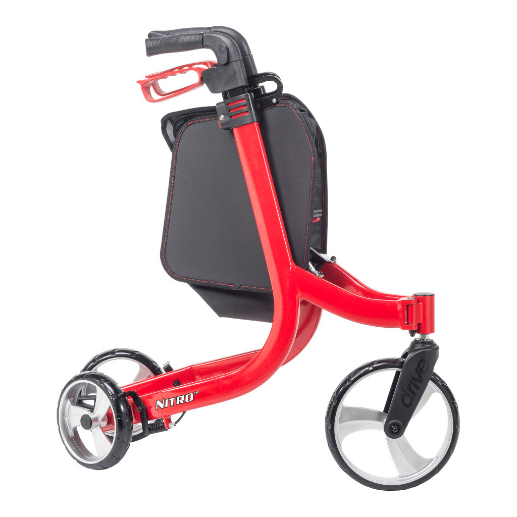 Andador de aluminio Drive Nitro RTL10266 con ruedas de 10"