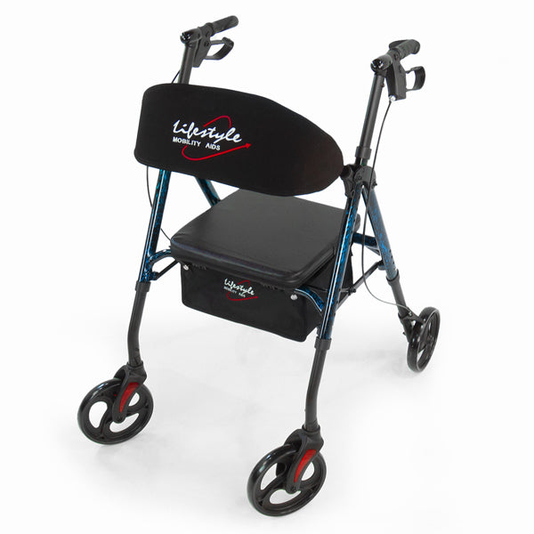 Déambulateur universel à 4 roues en aluminium Rhythm Healthcare Royal Deluxe 812U avec réglage universel de la hauteur