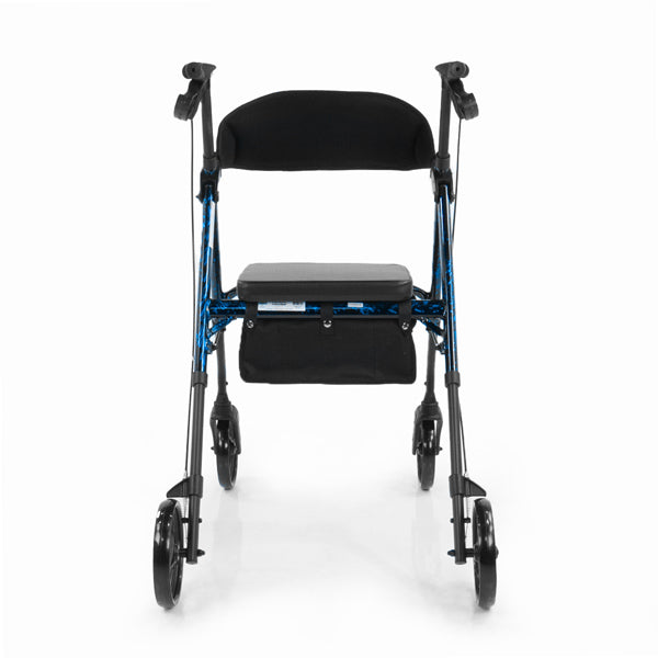 Déambulateur universel à 4 roues en aluminium Rhythm Healthcare Royal Deluxe 812U avec réglage universel de la hauteur