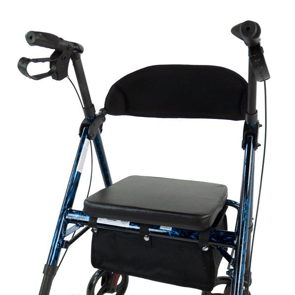 Déambulateur universel à 4 roues en aluminium Rhythm Healthcare Royal Deluxe 812U avec réglage universel de la hauteur