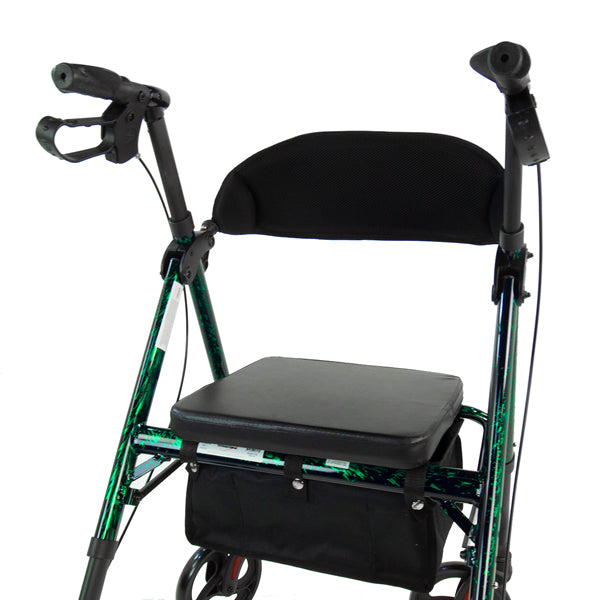 Déambulateur universel à 4 roues en aluminium Rhythm Healthcare Royal Deluxe 812U avec réglage universel de la hauteur