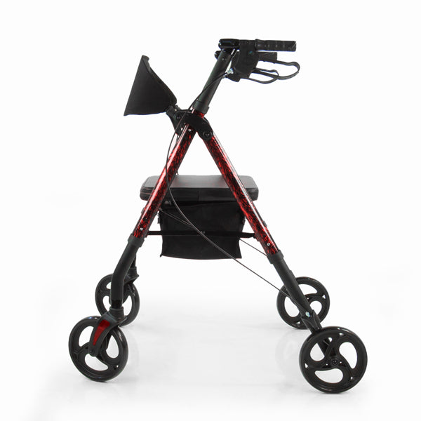Déambulateur universel à 4 roues en aluminium Rhythm Healthcare Royal Deluxe 812U avec réglage universel de la hauteur