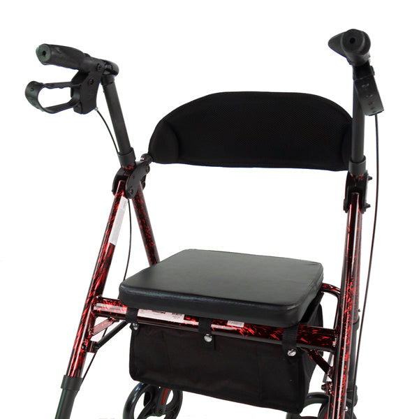Déambulateur universel à 4 roues en aluminium Rhythm Healthcare Royal Deluxe 812U avec réglage universel de la hauteur