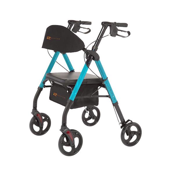 Déambulateur universel à 4 roues en aluminium Rhythm Healthcare Royal Deluxe 812U avec réglage universel de la hauteur