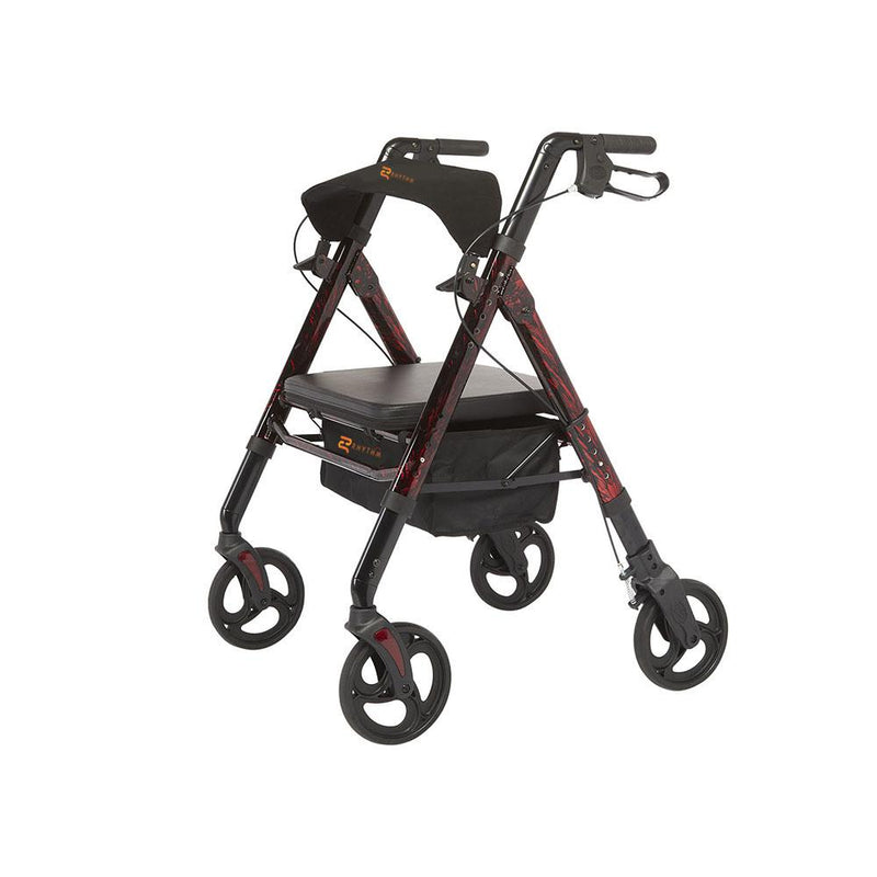Déambulateur bariatrique à 4 roues en aluminium Regal 850U de Rhythm Healthcare