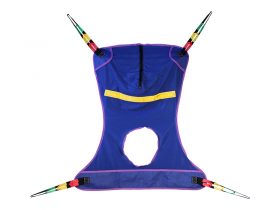 Harnais de transport pour patient en maille intégrale avec ouverture pour chaise percée, capacité de charge moyenne de 600 lb, e0621pam-30114