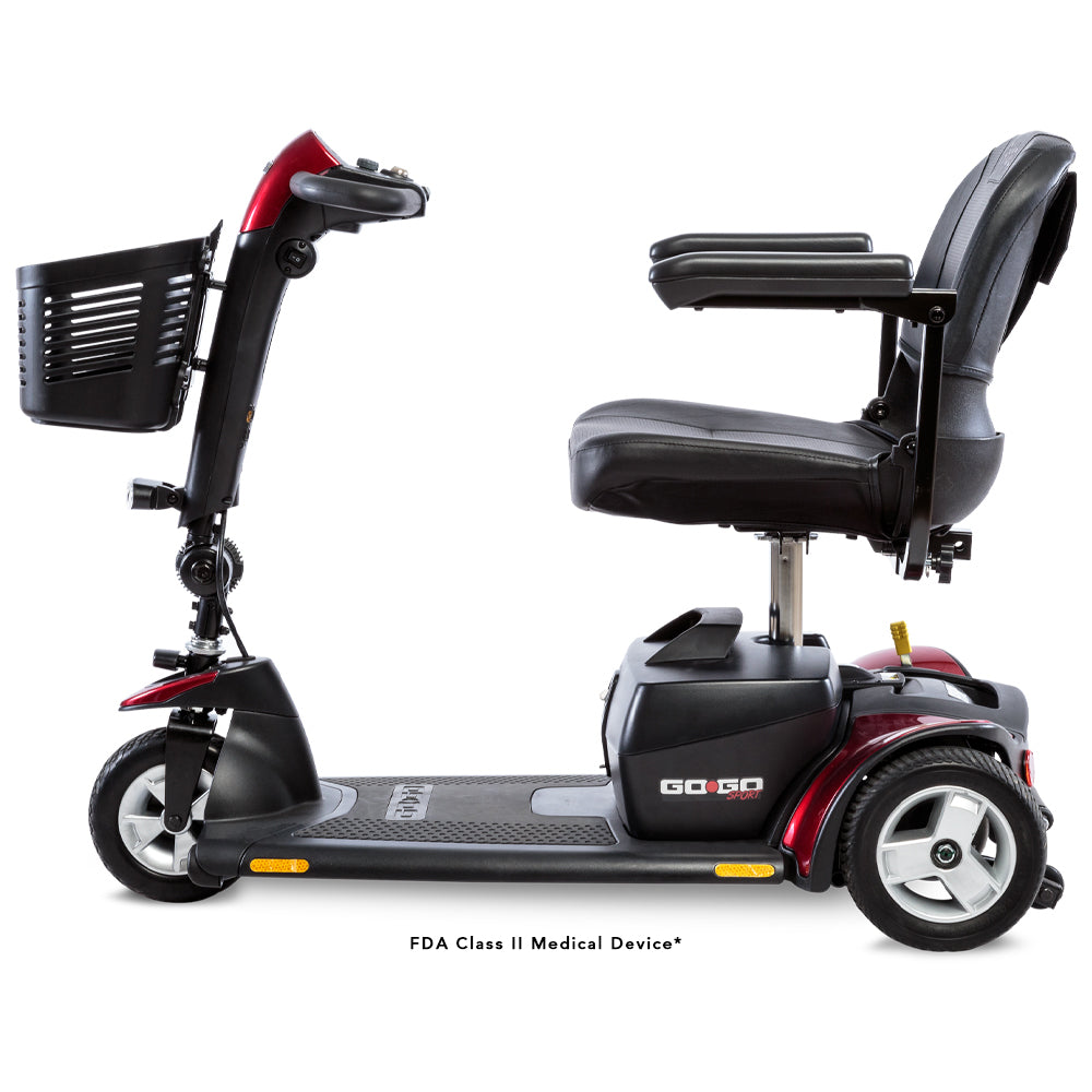 Patinete de movilidad de viaje de 3 ruedas Pride S73 Go Go Sport