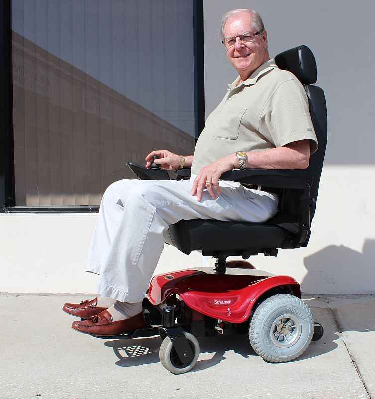 SHOPRIDER Streamer Sport Rear-Wheel Drive Power Wheelchair