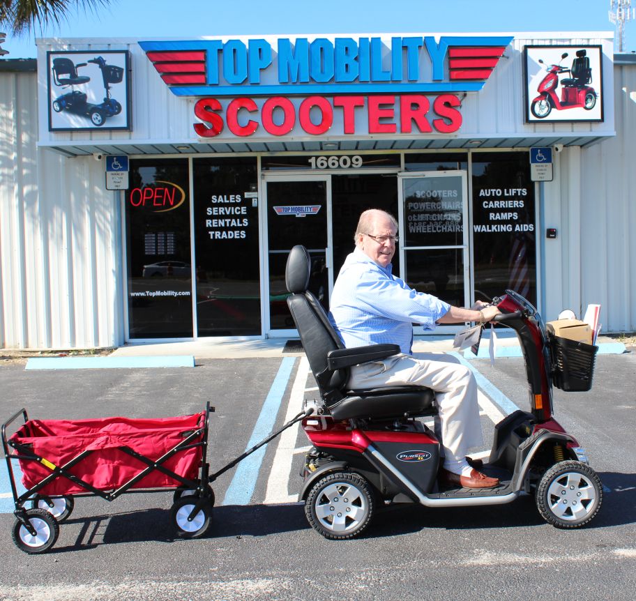 Conjunto de enganche de remolque para scooter Challenger Mobility Haul-N-Go