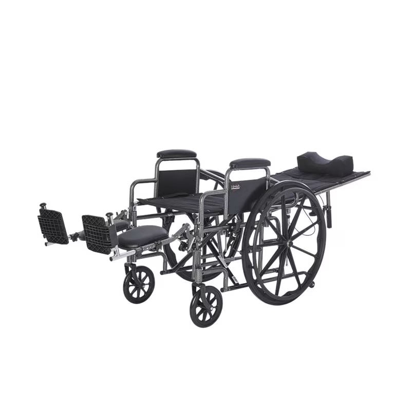 Rhythm Healthcare Deluxe Reclining Desk Arm Manual Wheelchair