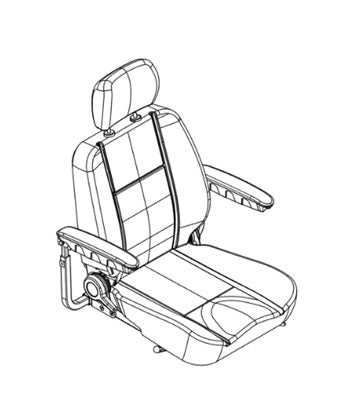 MEDIUM BACK (19"H) SEAT 105 DEGREE, 20X18"