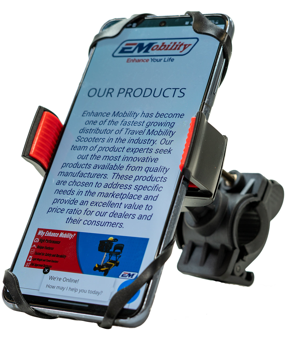 Soporte para teléfono móvil EM-S-CPH8-3 para mejorar la movilidad