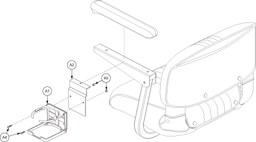 Pride Mobility C-Style Cup Holder for Scooters and Powerchairs