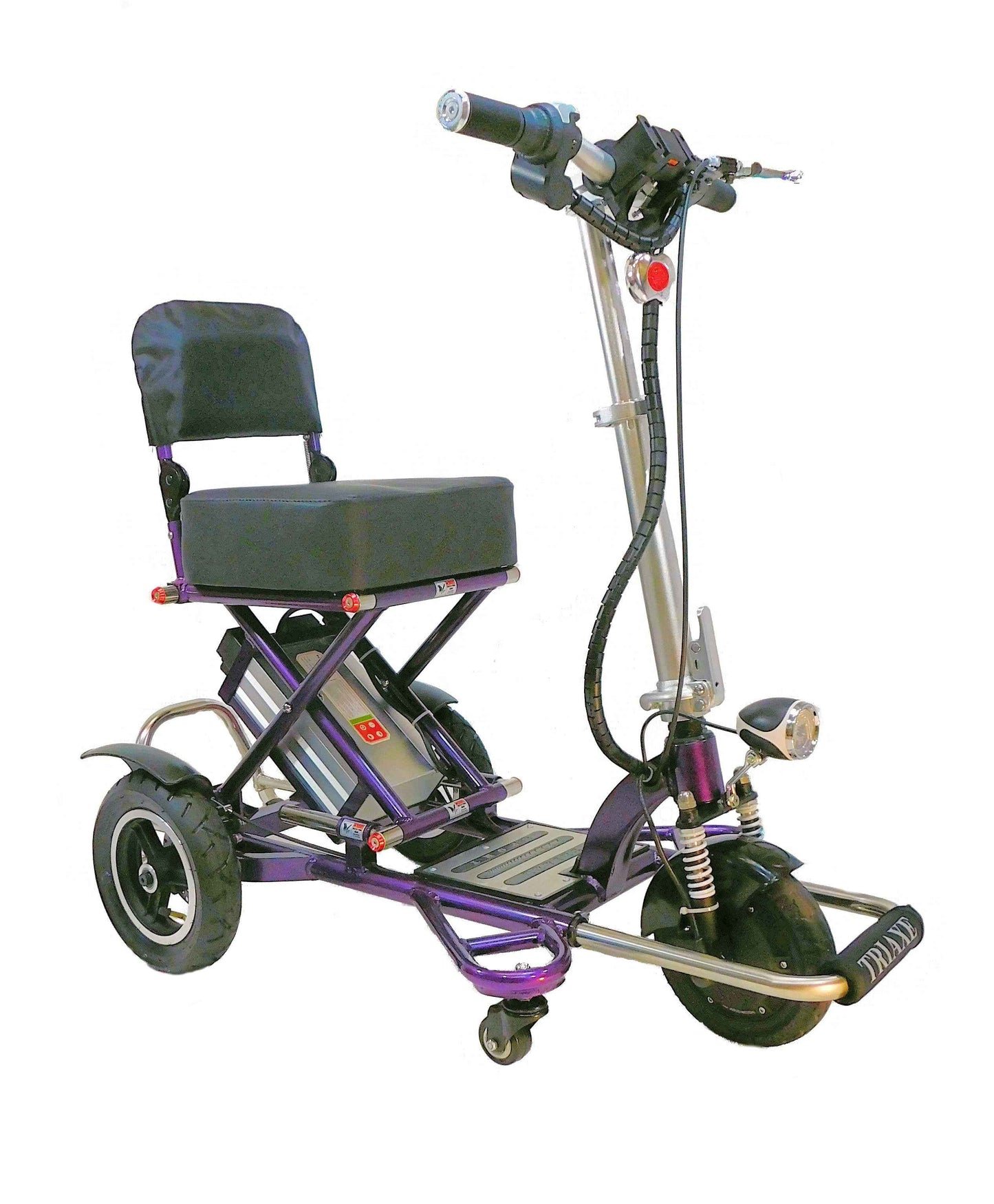 Enhance Mobility Triaxe Sport T3045 Folding Mobility Travel Scooter-Purple