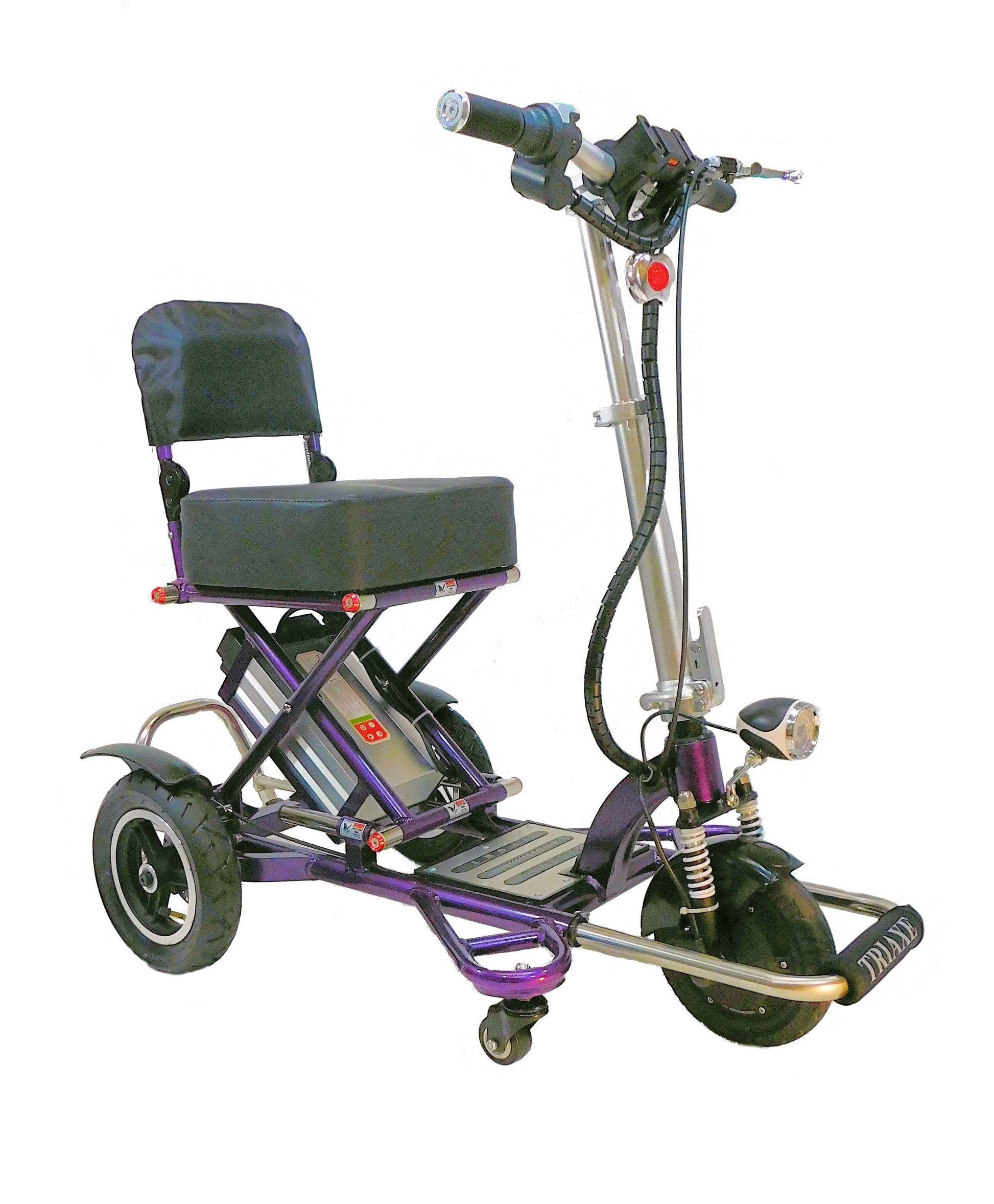 Enhance Mobility Triaxe Sport T3045 Folding Mobility Travel Scooter-Purple