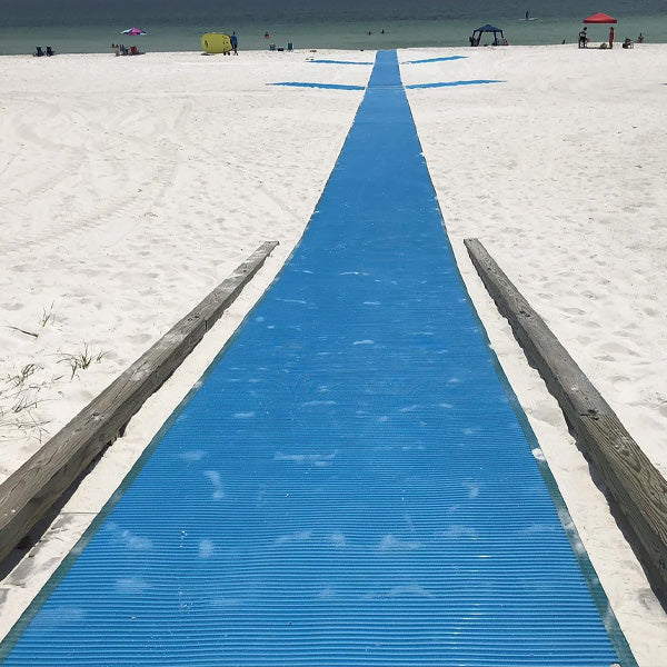 Tapis de plage en rouleau non tissé 100 % polyester recyclé ACCESSMAT par Access Rec
