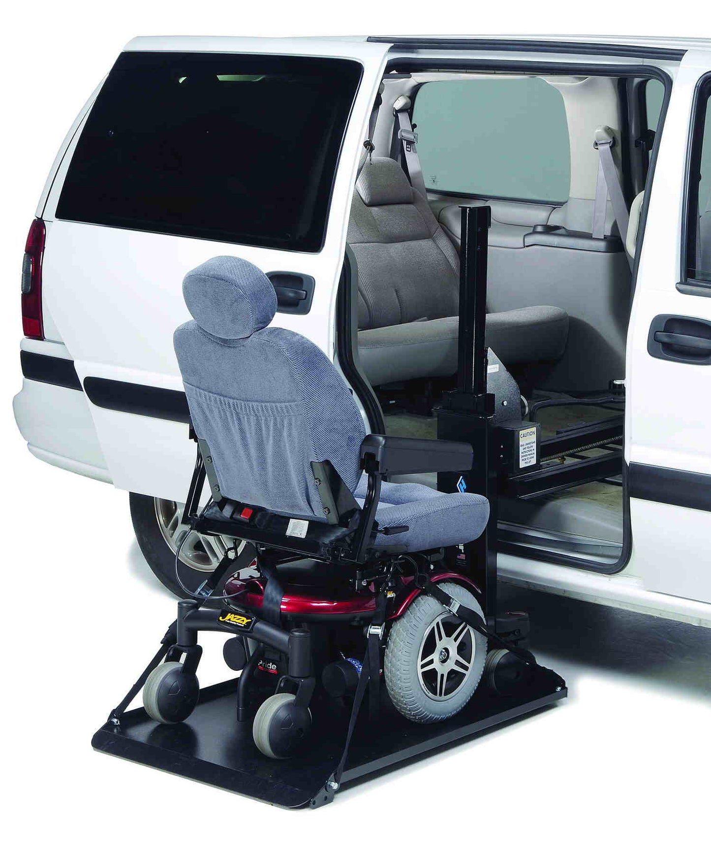 Elevador automático con plataforma para scooter híbrido o silla de ruedas eléctrica Harmar AL690 con puerta lateral