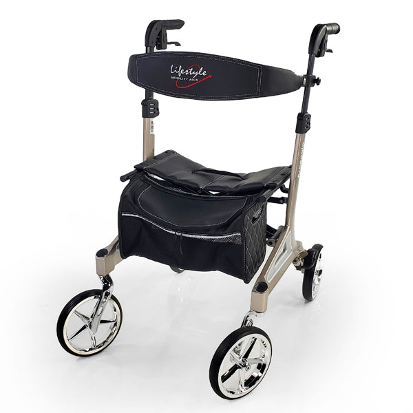 Déambulateur à 4 roues en aluminium Arpeggio 955CH de Rhythm Healthcare