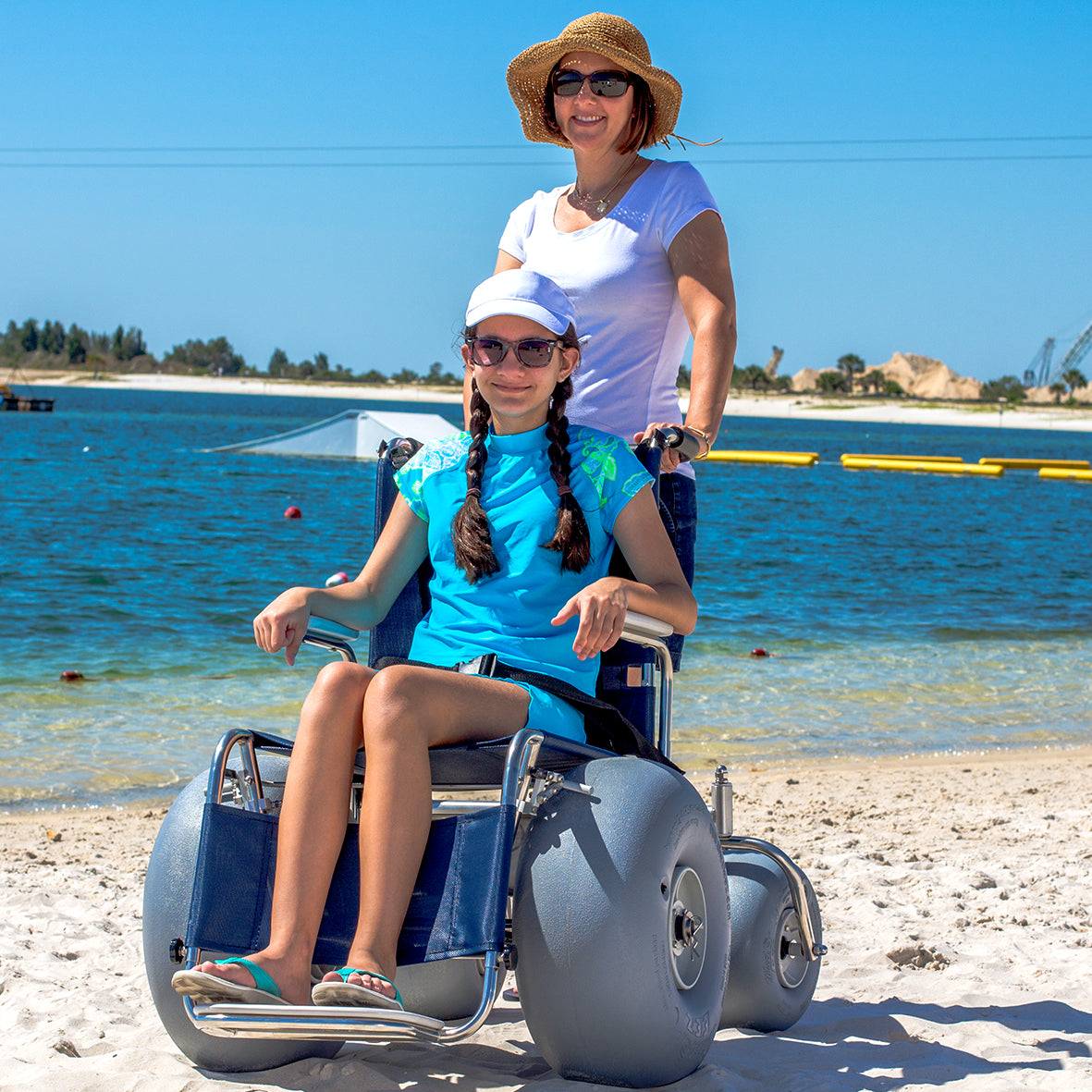 DeBug Stainless Steel Beach Wheelchair