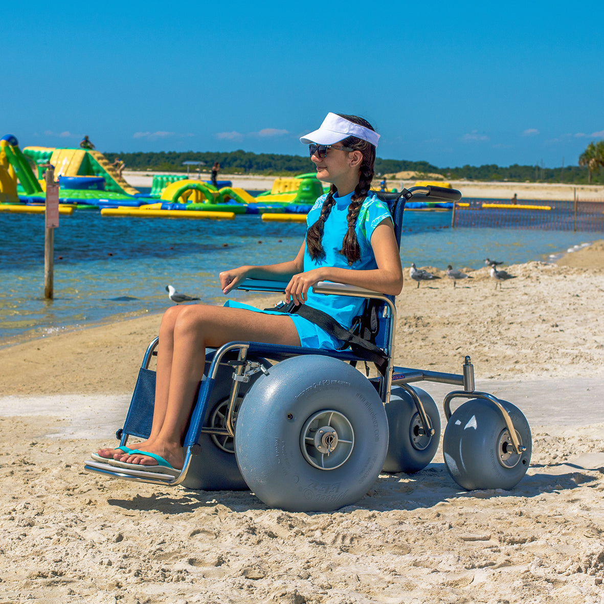 DeBug Stainless Steel Beach Wheelchair