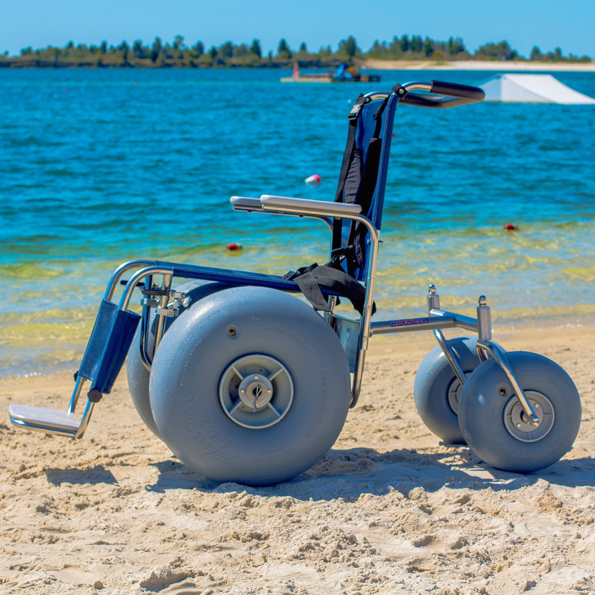 DeBug Stainless Steel Beach Wheelchair