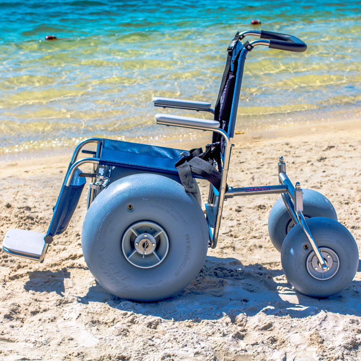 DeBug Stainless Steel Beach Wheelchair