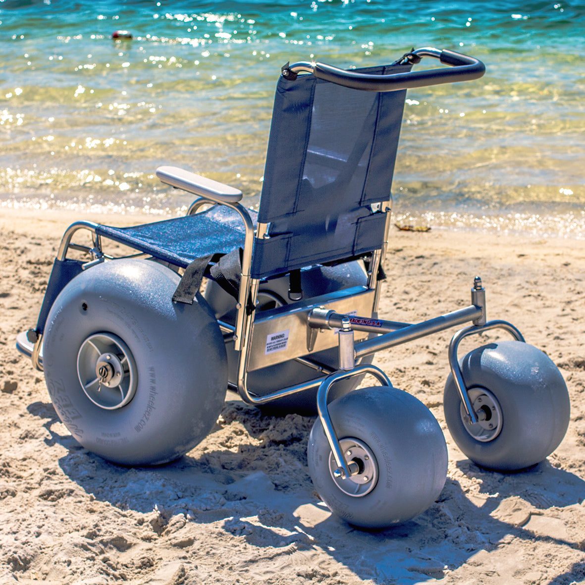 DeBug Stainless Steel Beach Wheelchair