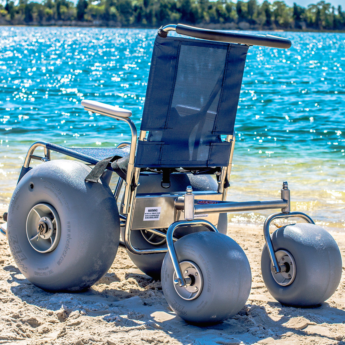 DeBug Stainless Steel Beach Wheelchair