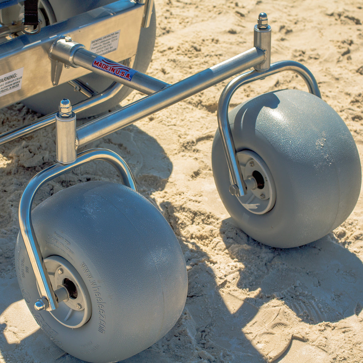DeBug Stainless Steel Beach Wheelchair