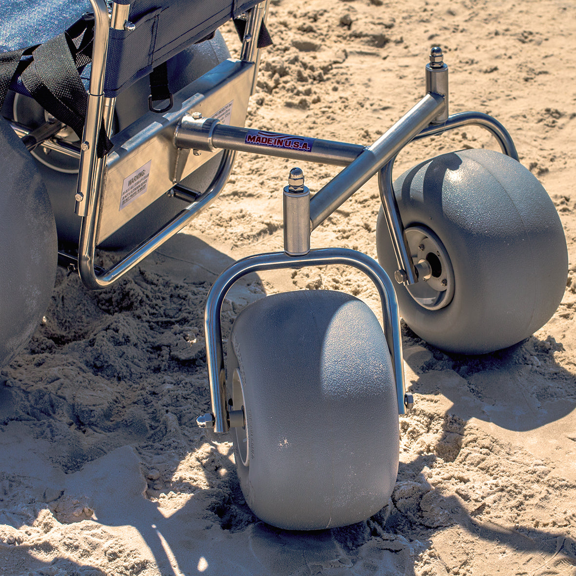 DeBug Stainless Steel Beach Wheelchair