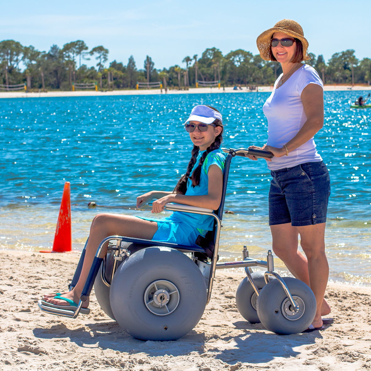 DeBug Stainless Steel Beach Wheelchair