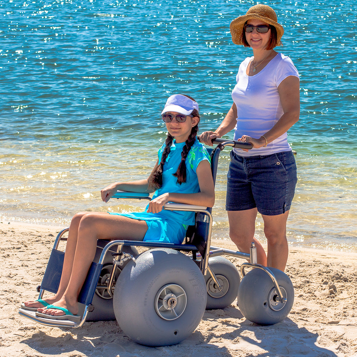 DeBug Stainless Steel Beach Wheelchair