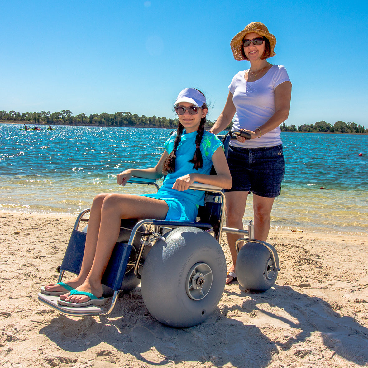 DeBug Stainless Steel Beach Wheelchair