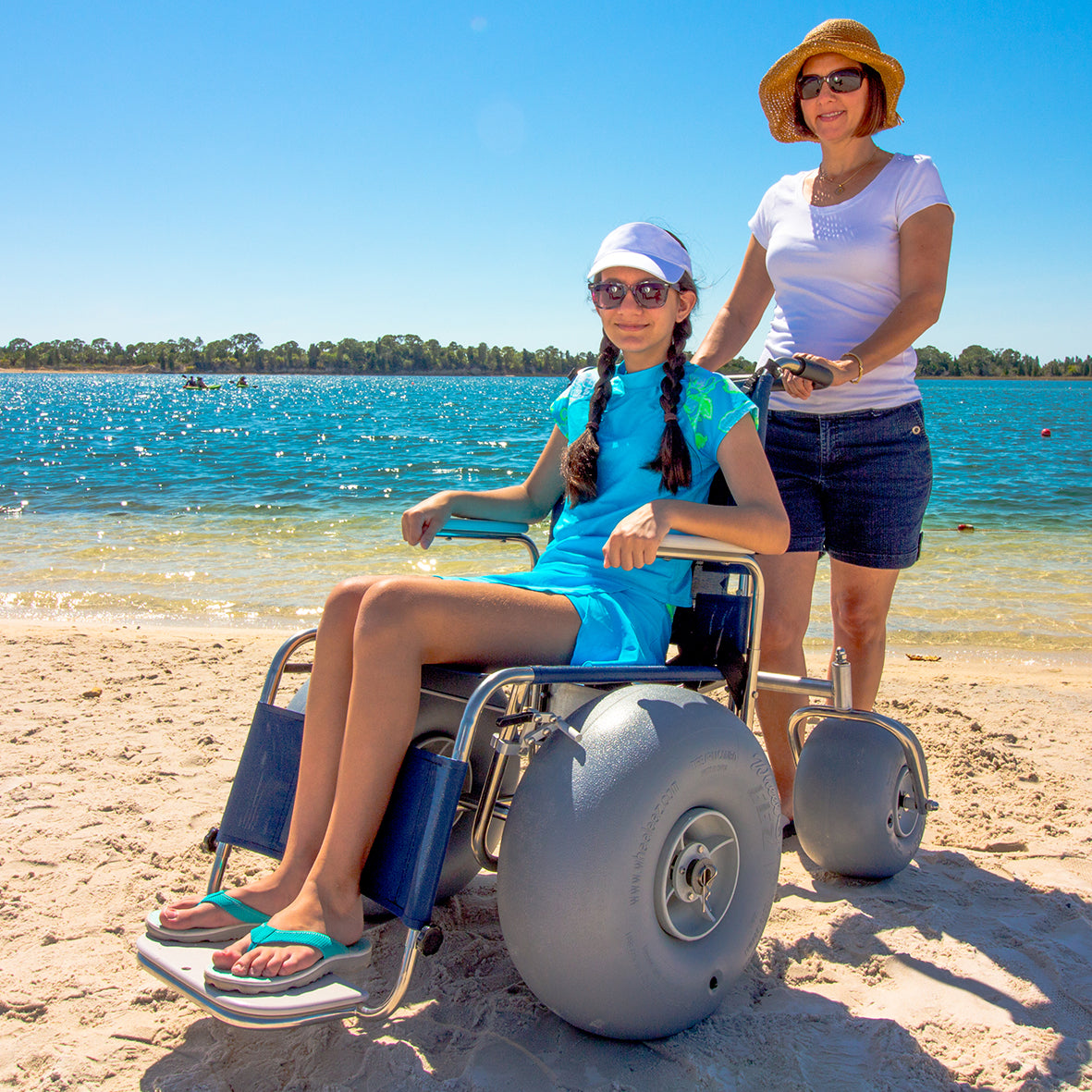 DeBug Stainless Steel Beach Wheelchair