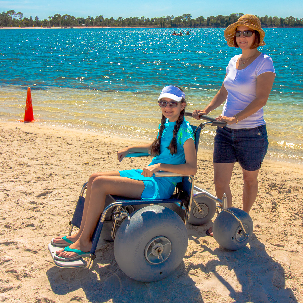 DeBug Stainless Steel Beach Wheelchair
