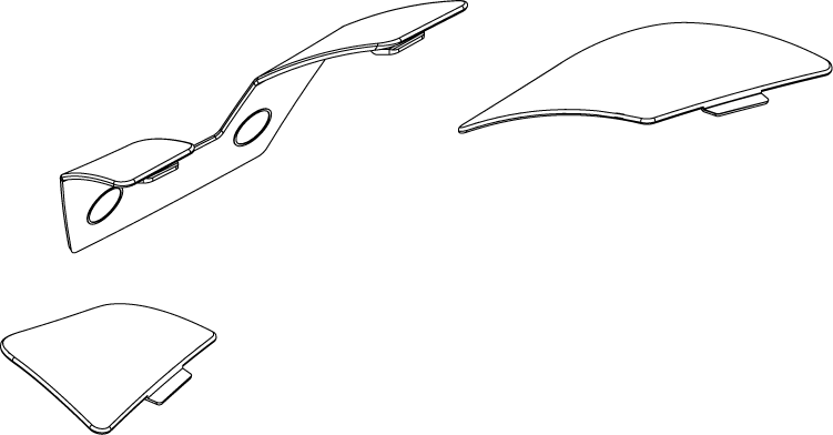 Pride Go Go Sport - SHROUD ASSY BODY INSERTS FRONT BLUE