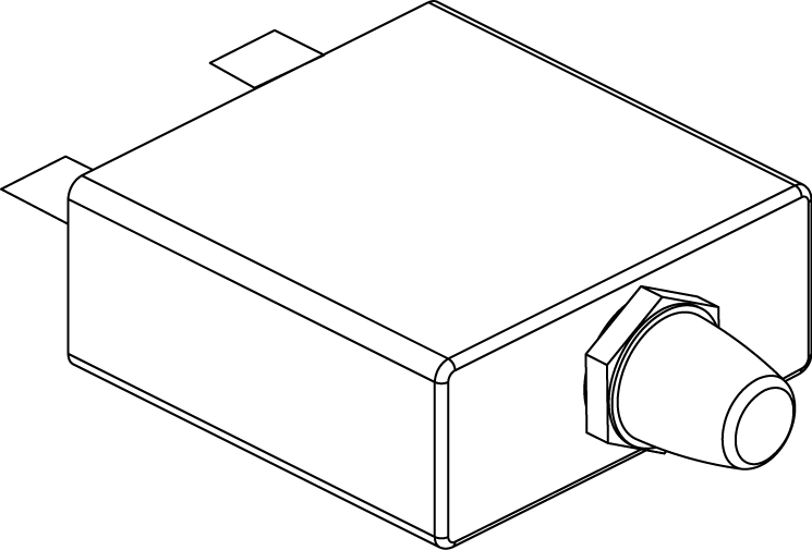 Pride Go Go Sport Battery Box - ELECTRONIC CIRCUIT BREAKER 20AMP W/PROTECTIVE CAP