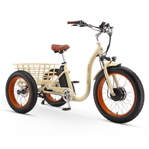 sixthreezero 20" Simple Step-Thru Fat Tire 3 Wheel Electric Trike