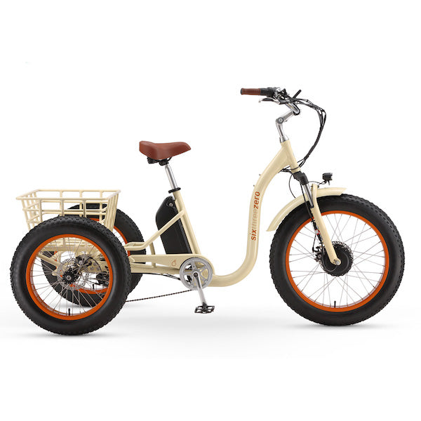 sixthreezero 20" Simple Step-Thru Fat Tire 3 Wheel Electric Trike