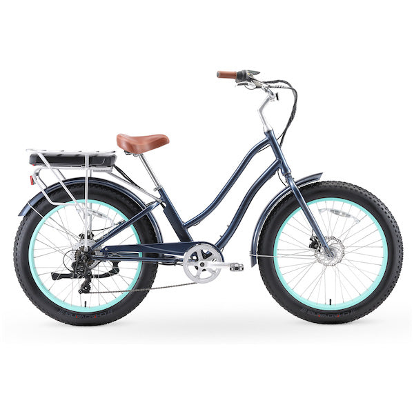 sixthreezero EVRYjourney Women's 7-Speed 500W Fat Tire Electric Bicycle
