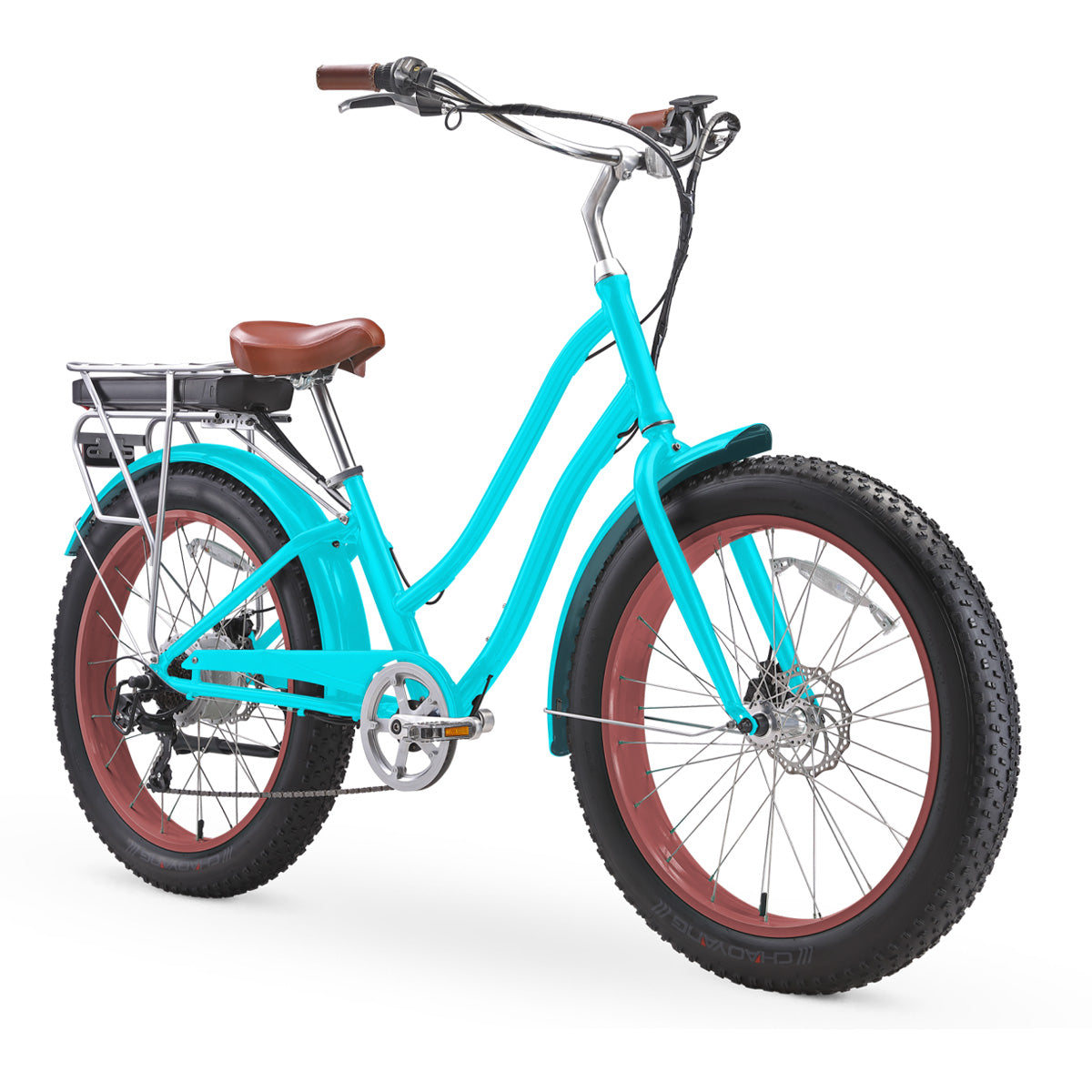 sixthreezero EVRYjourney Women's 7-Speed 500W Fat Tire Electric Bicycle
