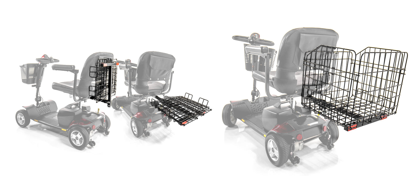 Challenger Mobility Folding Rear Basket for Mobility Scooters and Power Wheelchairs
