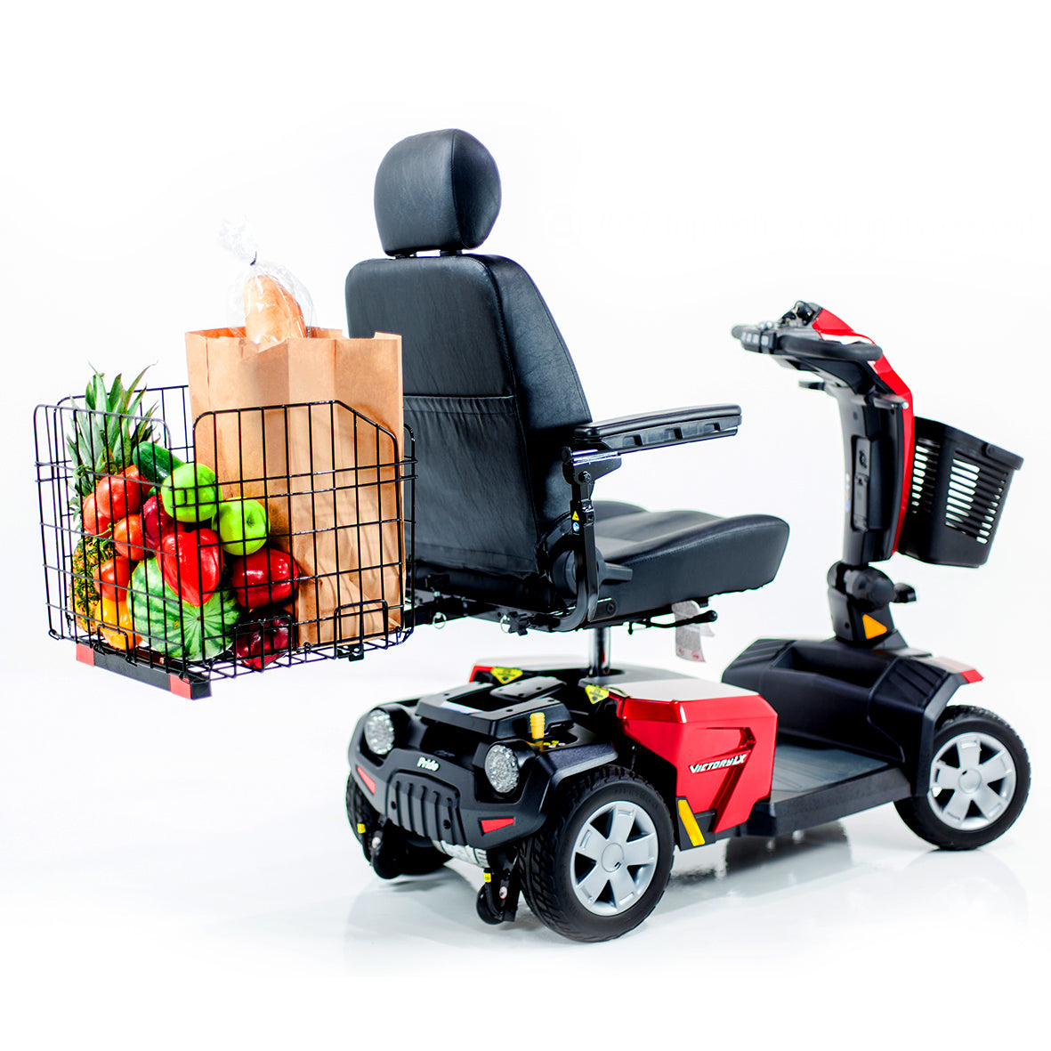 Challenger Mobility Folding Rear Basket for Mobility Scooters and Power Wheelchairs