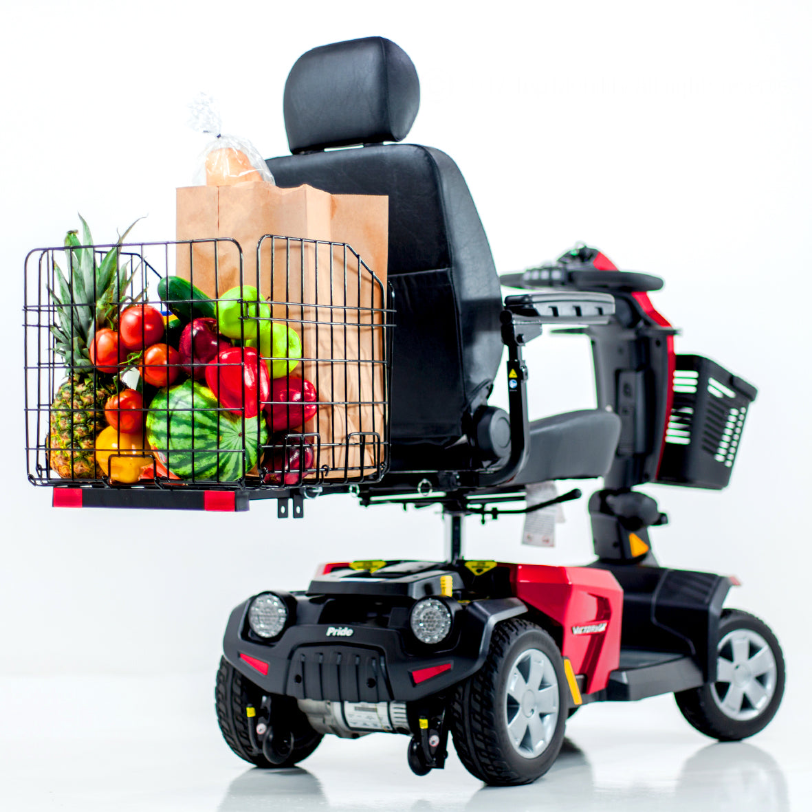 Challenger Mobility Folding Rear Basket for Mobility Scooters and Power Wheelchairs