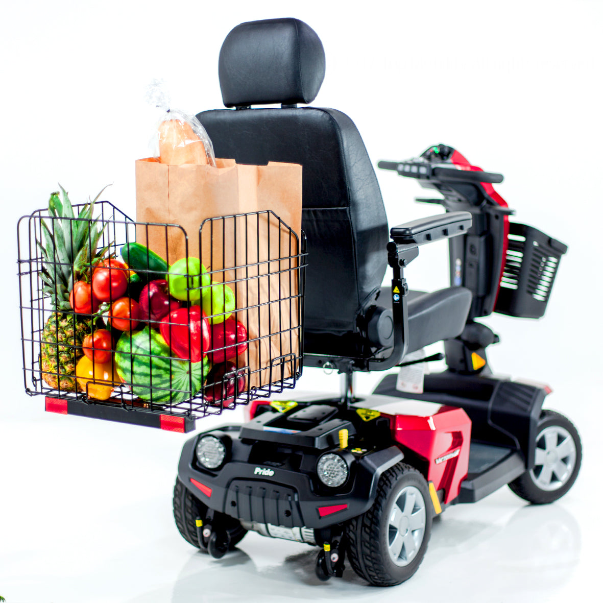 Challenger Mobility Folding Rear Basket for Mobility Scooters and Power Wheelchairs
