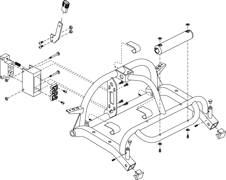 Pride Go Go Sport - FRAME ASSY REAR - 3 WHEEL
