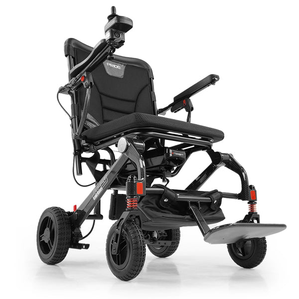 Pride Jazzy Carbon Lightweight Carbon Fiber Folding Travel Power Wheelchair