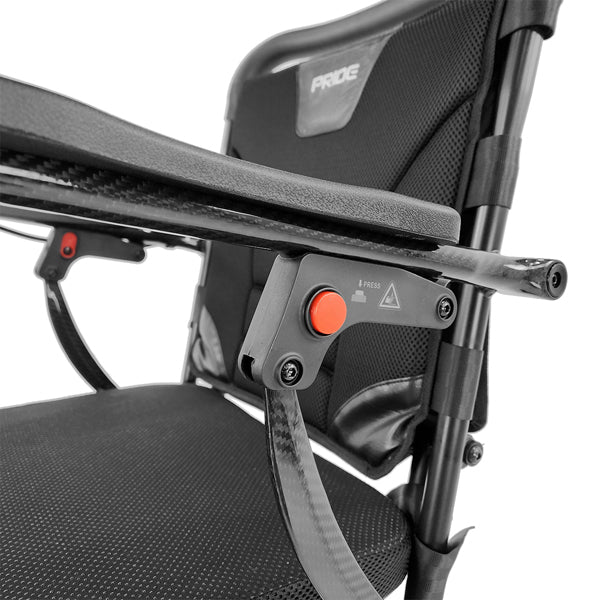 Pride Jazzy Carbon Lightweight Carbon Fiber Folding Travel Power Wheelchair